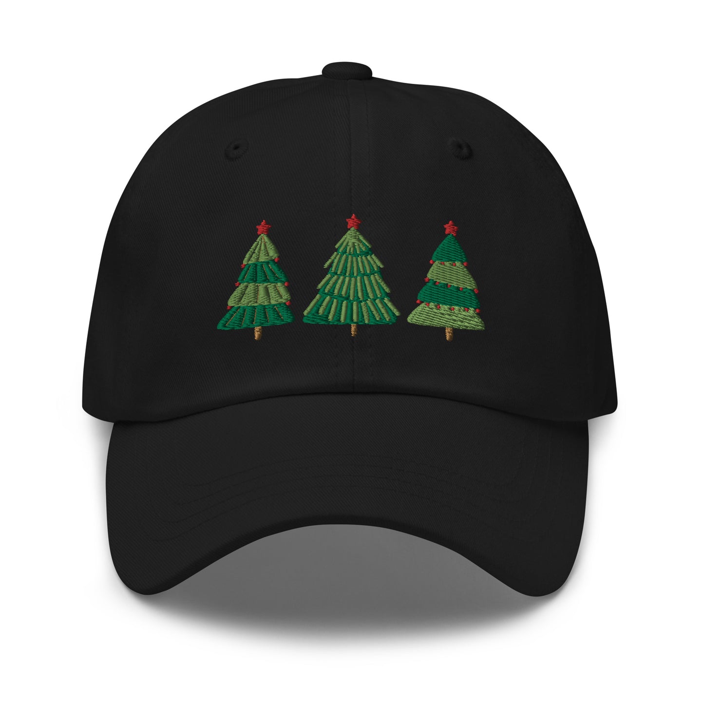 Christmas Tree Embroidered Baseball Cap