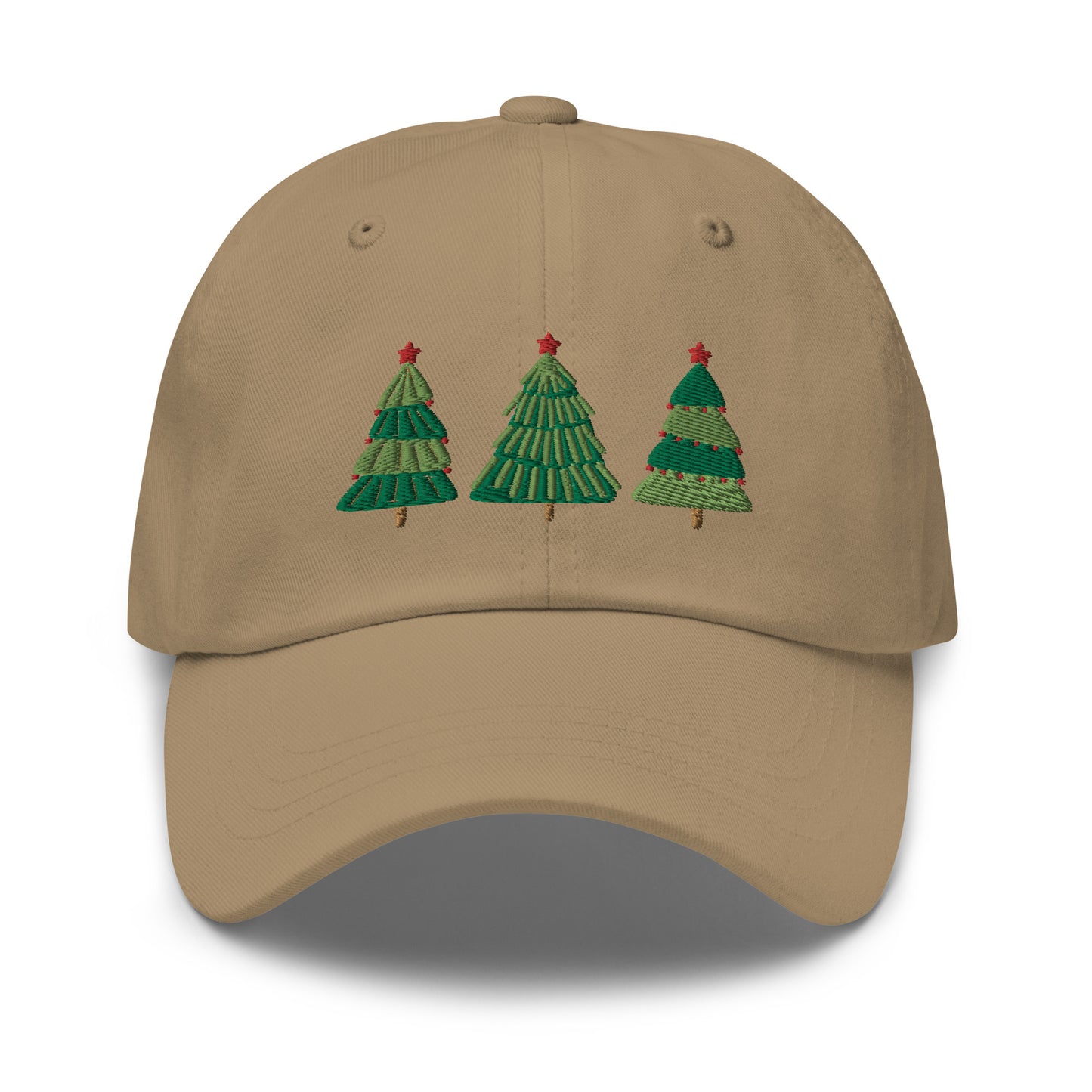 Christmas Tree Embroidered Baseball Cap