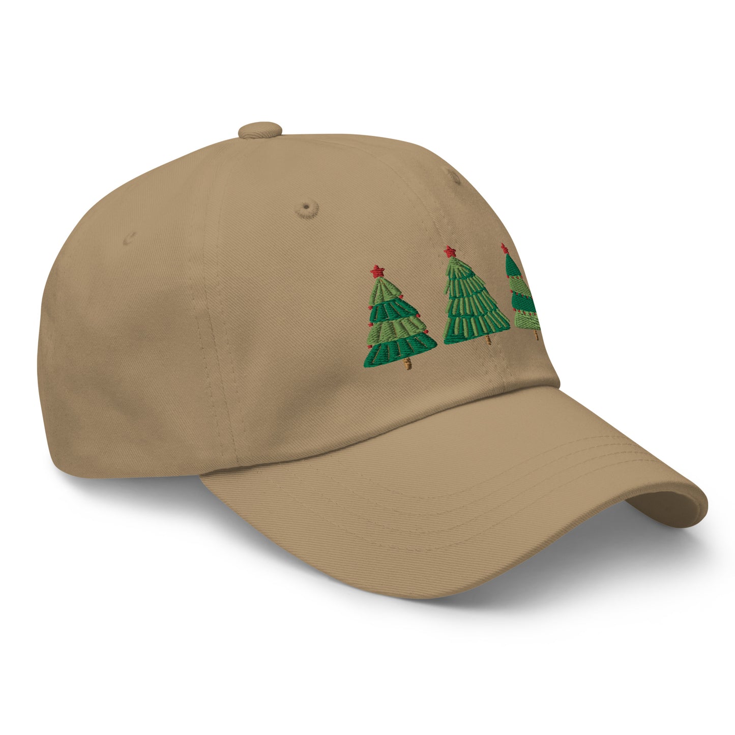 Christmas Tree Embroidered Baseball Cap