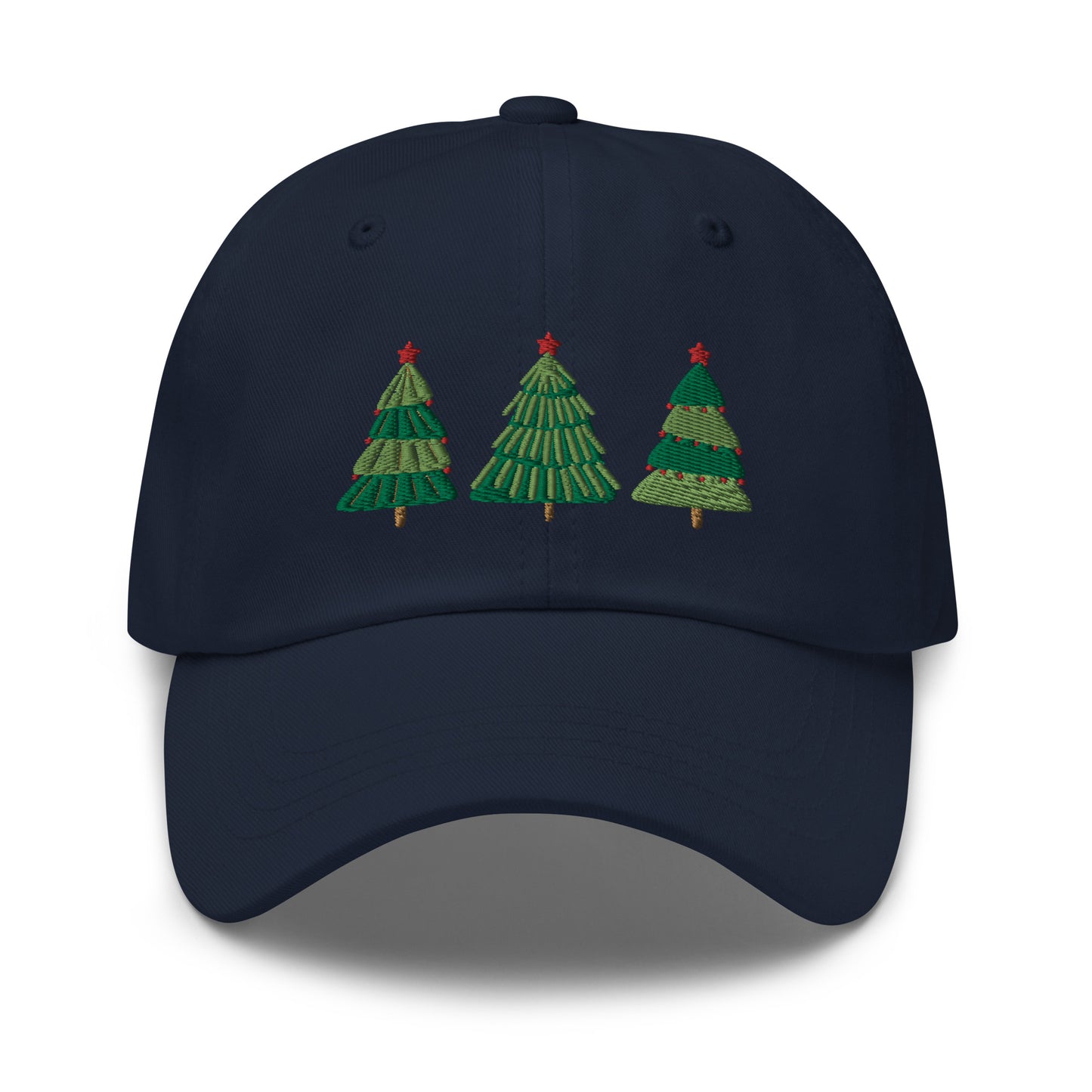 Christmas Tree Embroidered Baseball Cap