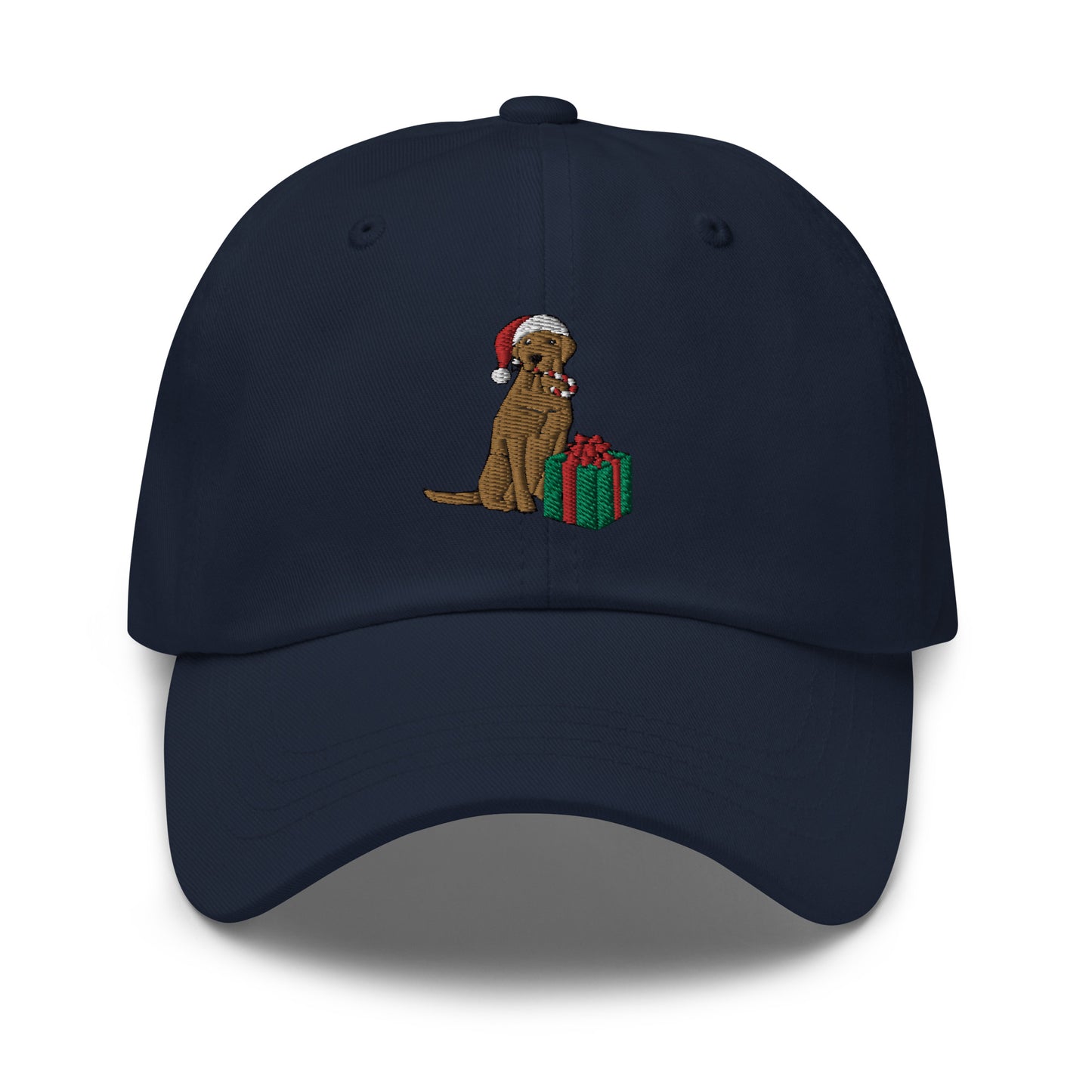 Yellow lab Christmas Embroidered Baseball Cap