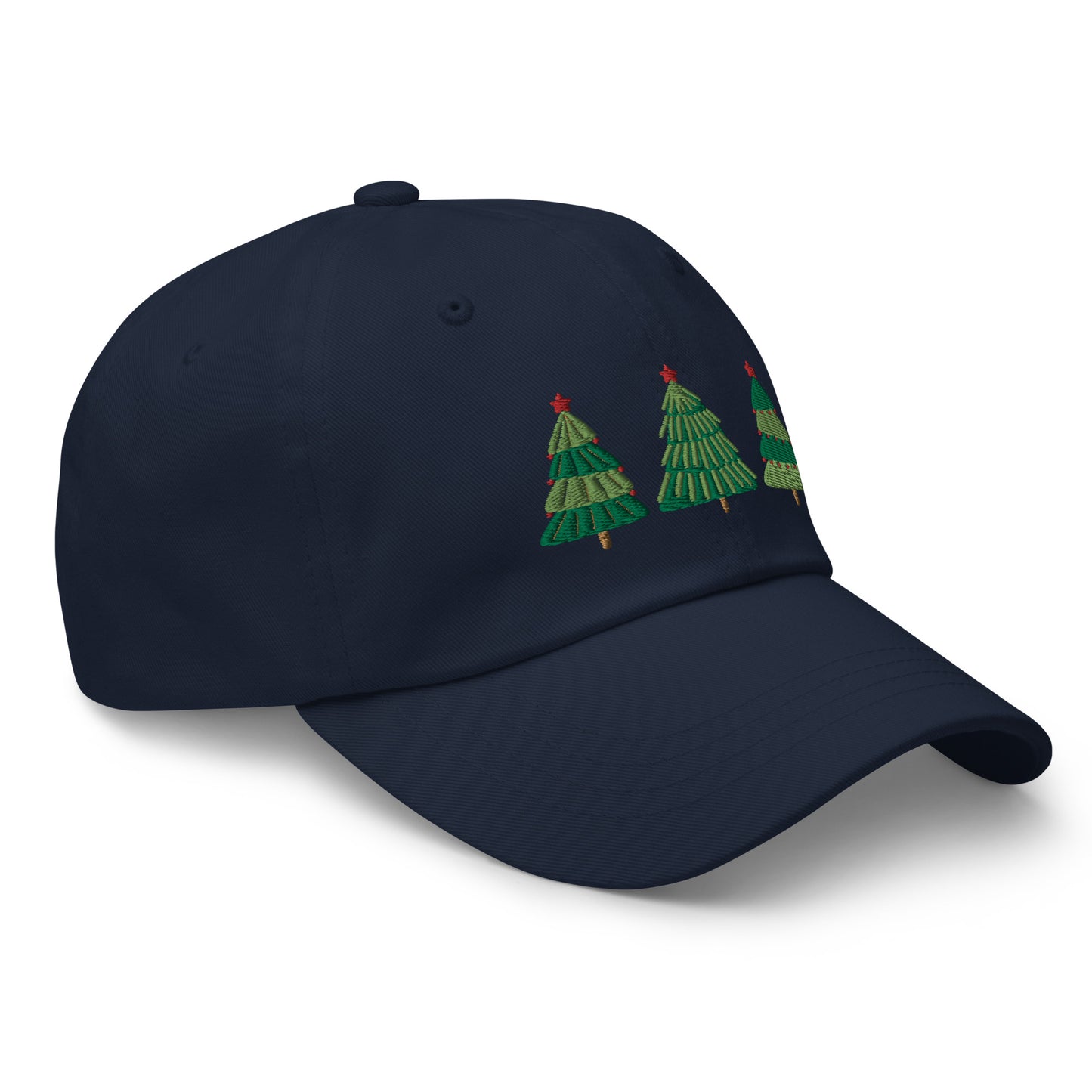 Christmas Tree Embroidered Baseball Cap