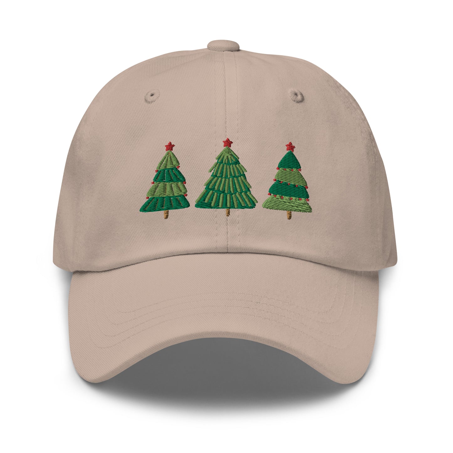 Christmas Tree Embroidered Baseball Cap