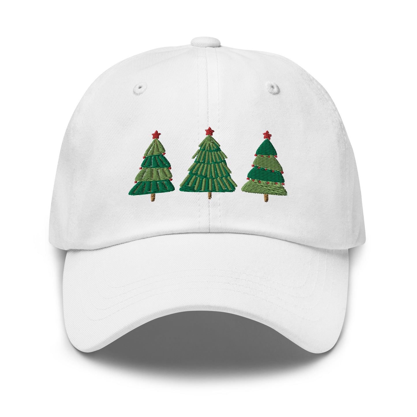 Christmas Tree Embroidered Baseball Cap