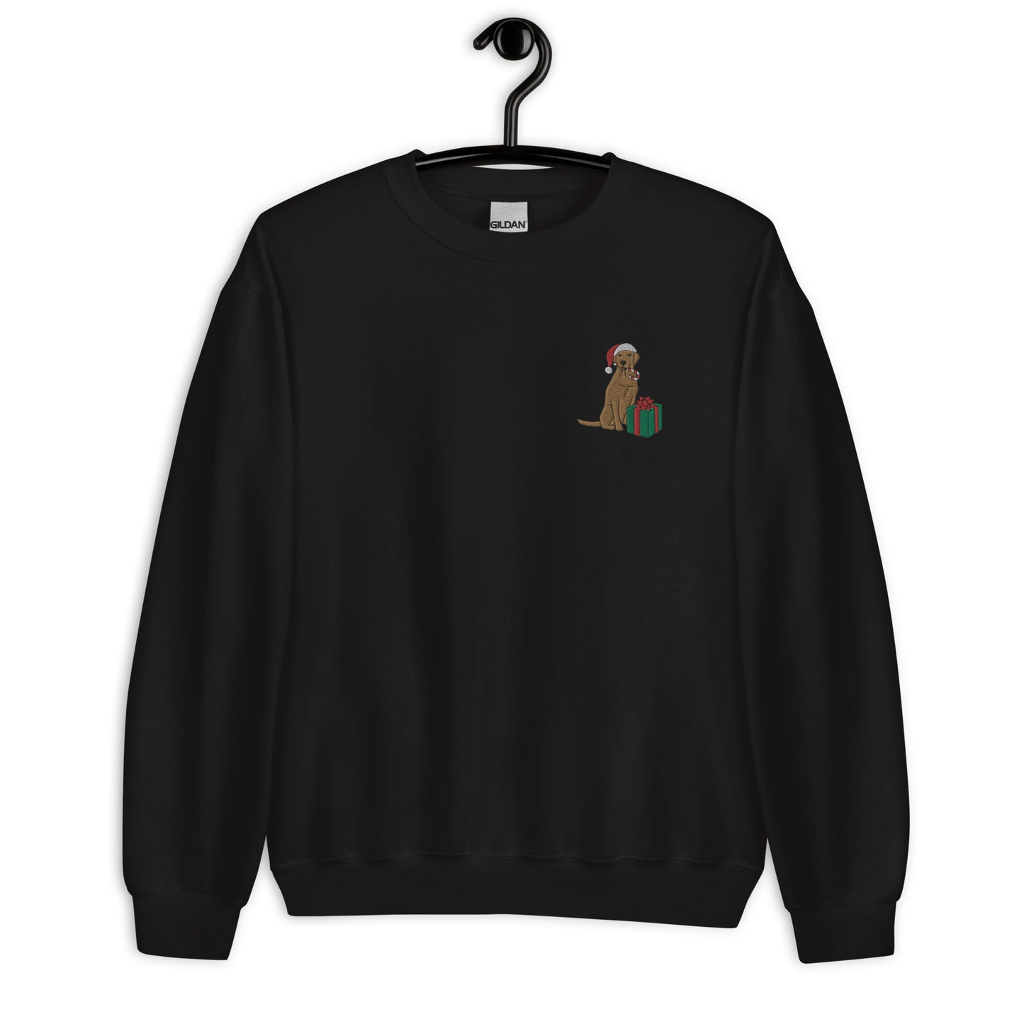 Yellow Lab Embroidered Christmas Unisex Sweatshirt