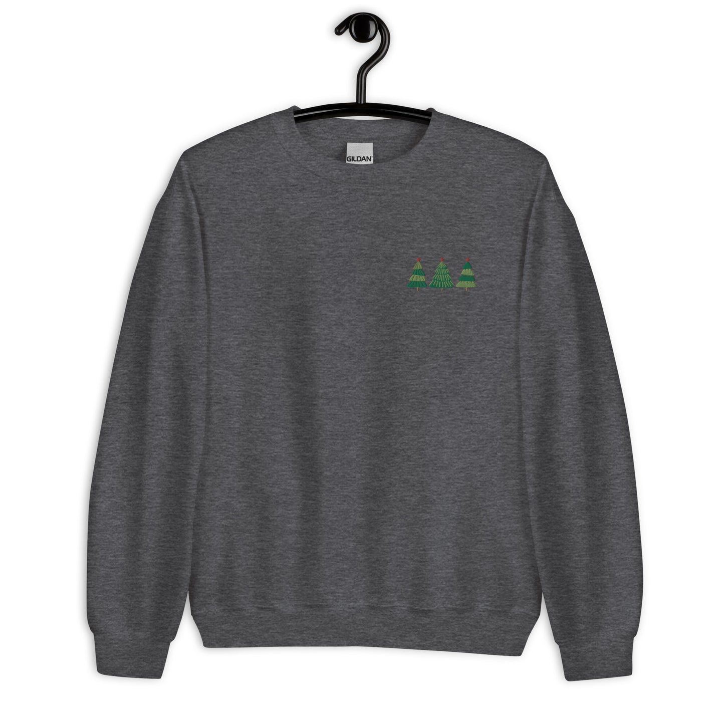 Christmas Tree Embroidered Unisex Sweatshirt