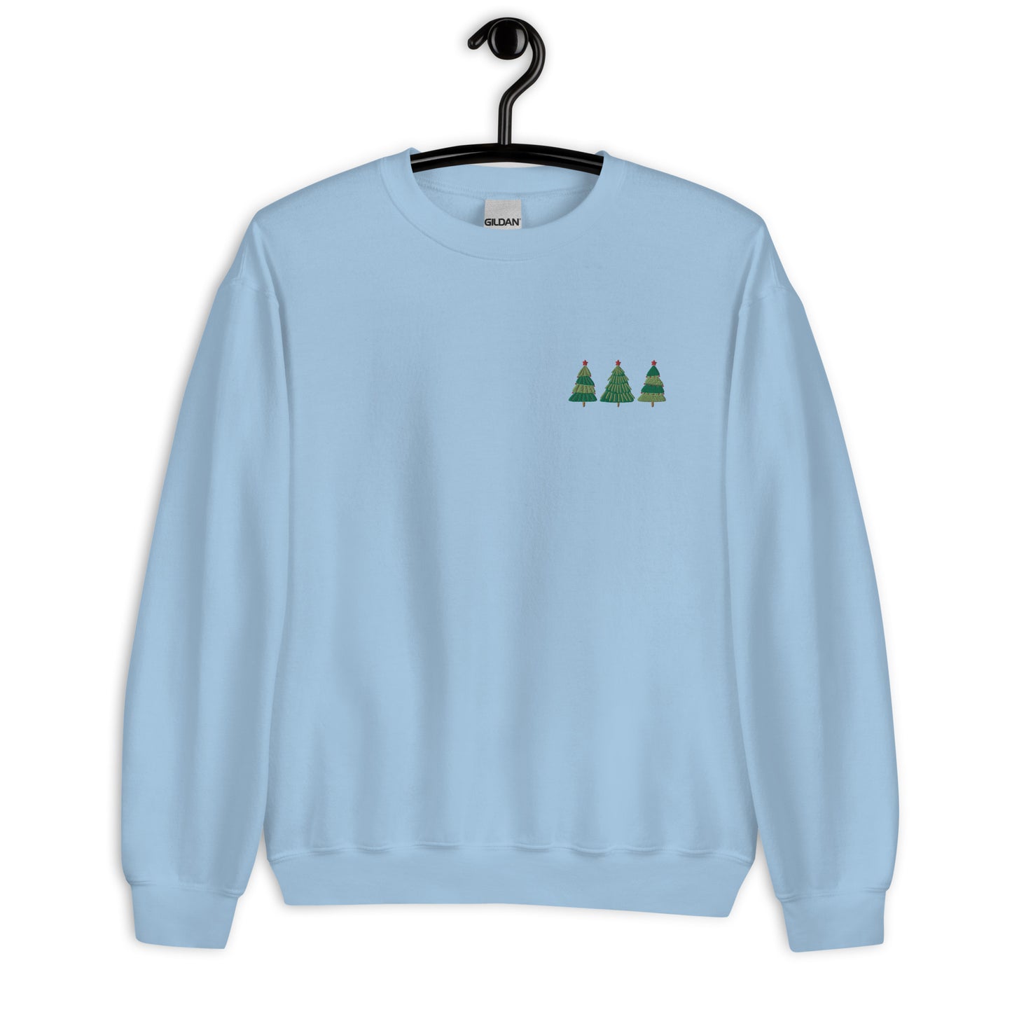 Christmas Tree Embroidered Unisex Sweatshirt