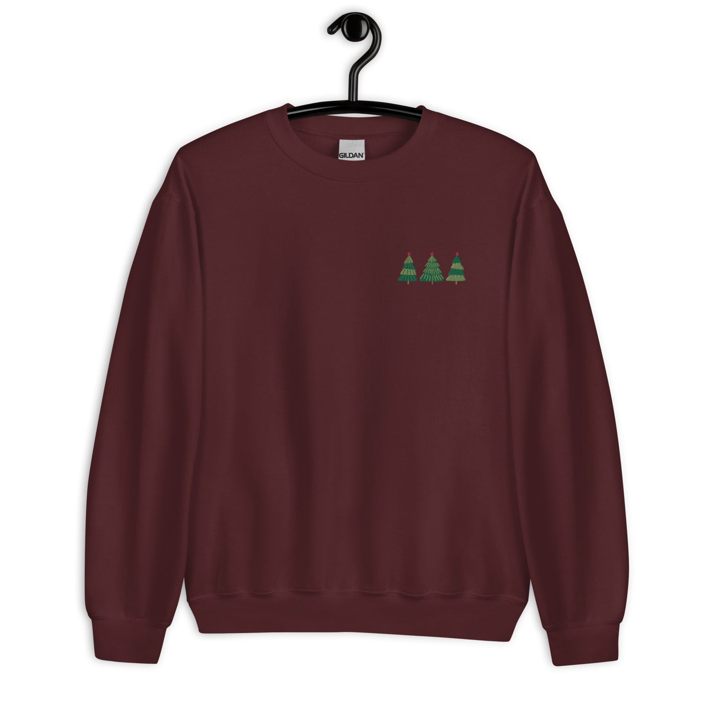 Christmas Tree Embroidered Unisex Sweatshirt