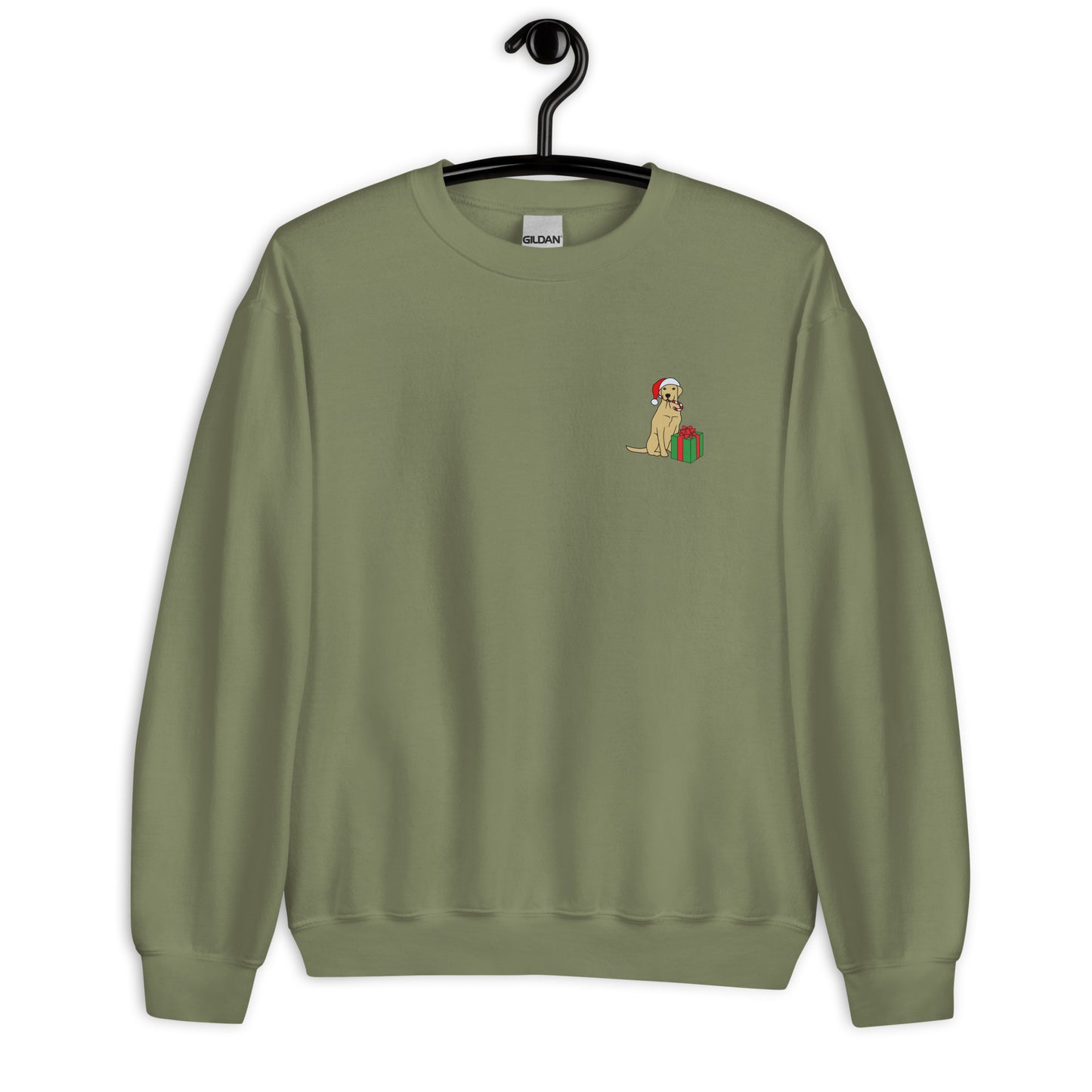 Yellow Lab Printed Christmas Unisex Sweatshirt