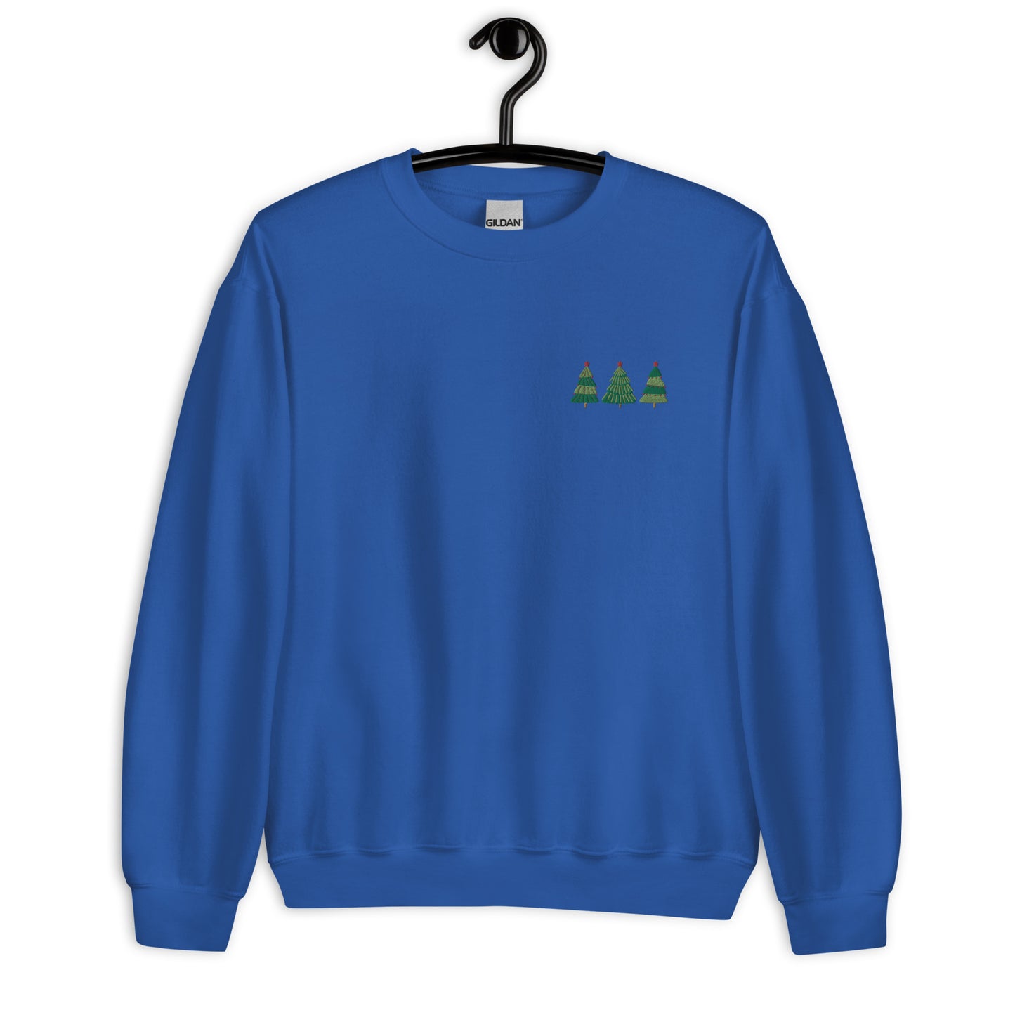 Christmas Tree Embroidered Unisex Sweatshirt