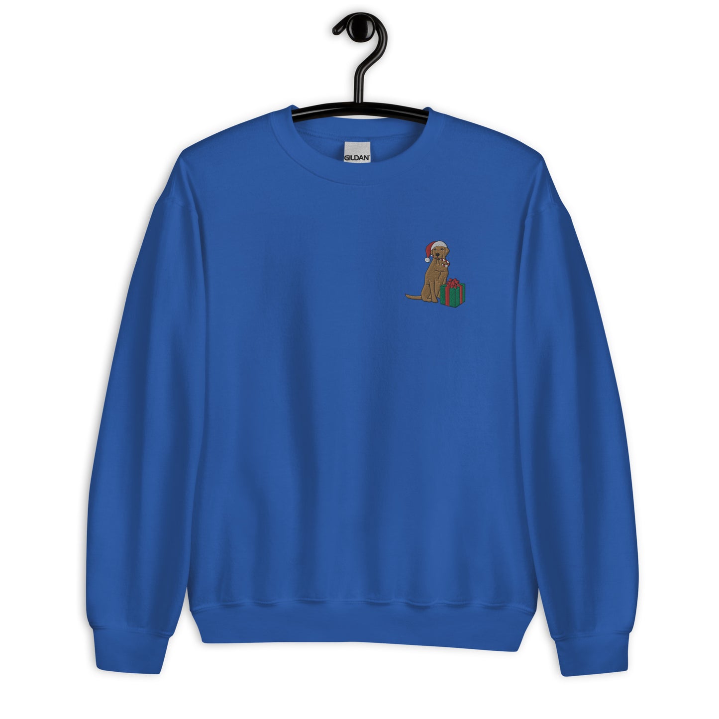 Yellow Lab Embroidered Christmas Unisex Sweatshirt