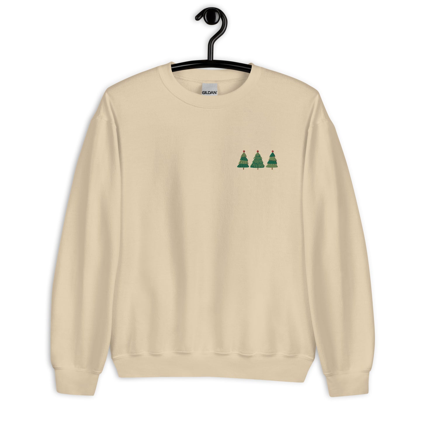 Christmas Tree Embroidered Unisex Sweatshirt