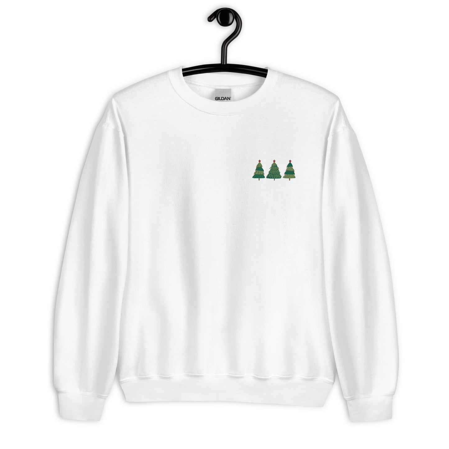 Christmas Tree Embroidered Unisex Sweatshirt