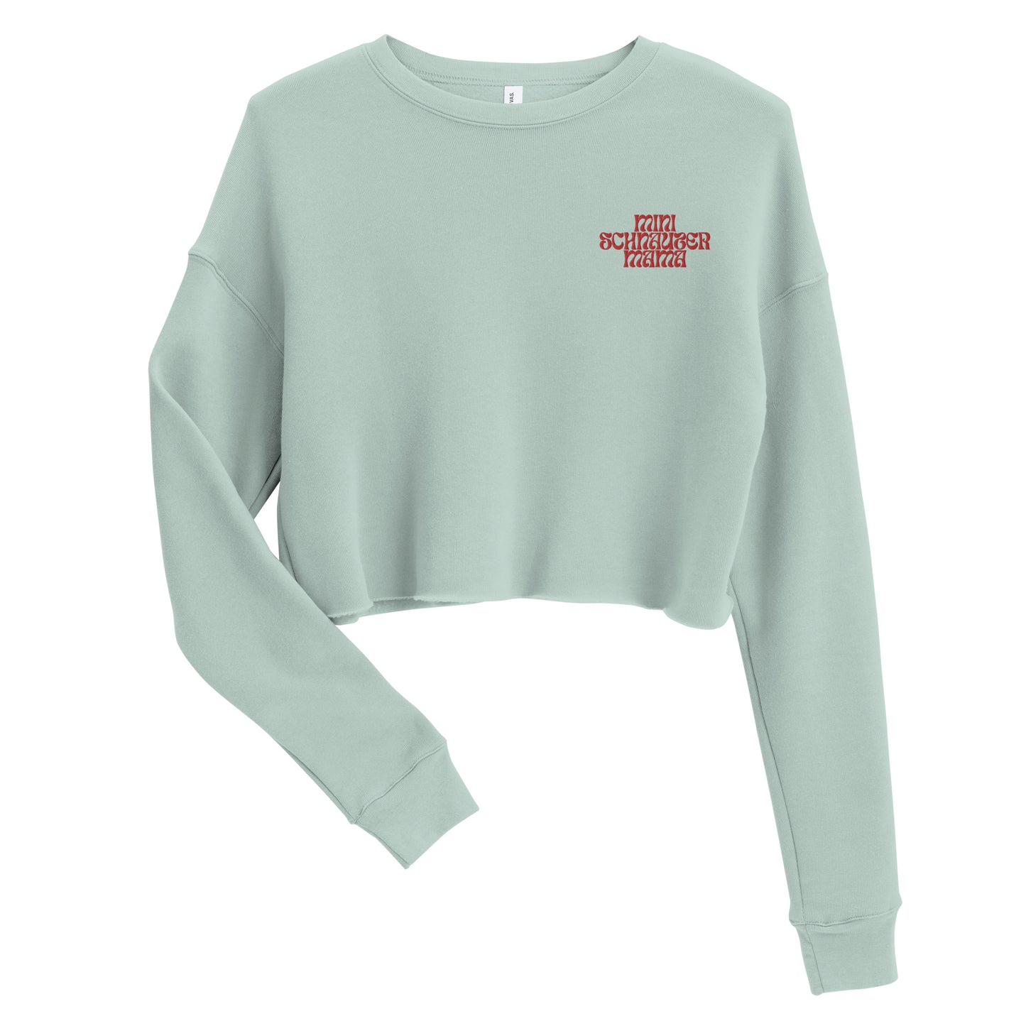 Mini Schnauzer Mama Crop Sweatshirt