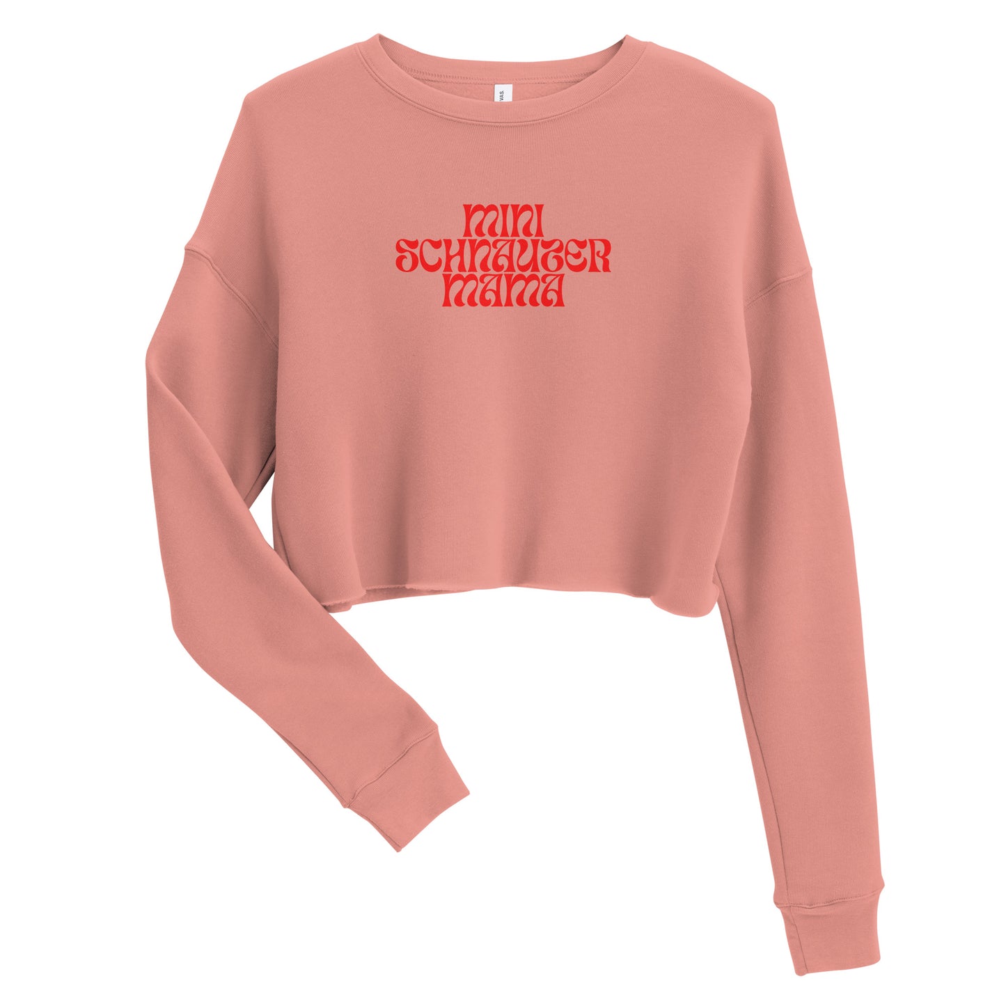 Mini Schnauzer Mama Crop Sweatshirt