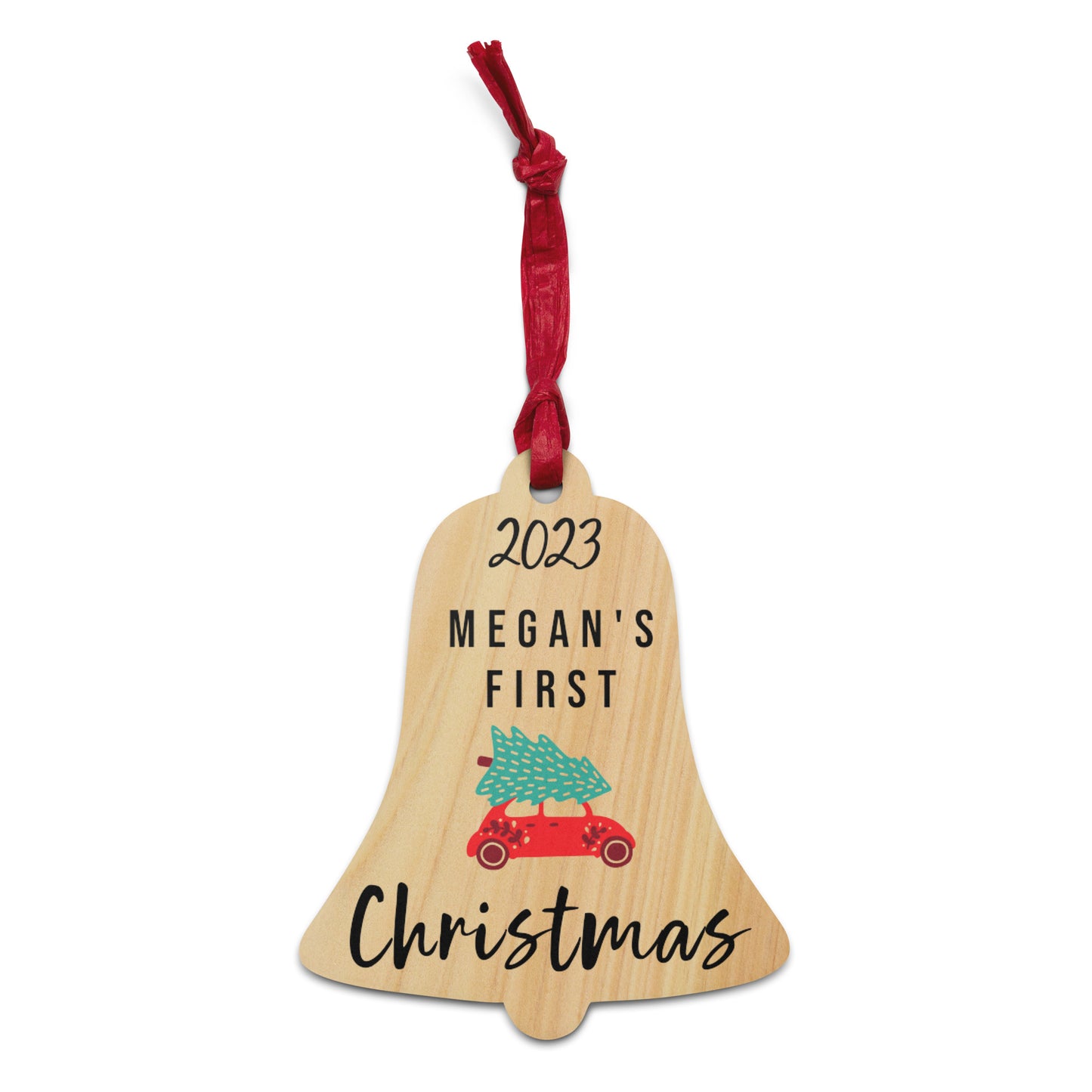 Bell Baby's First Christmas Wooden Ornament