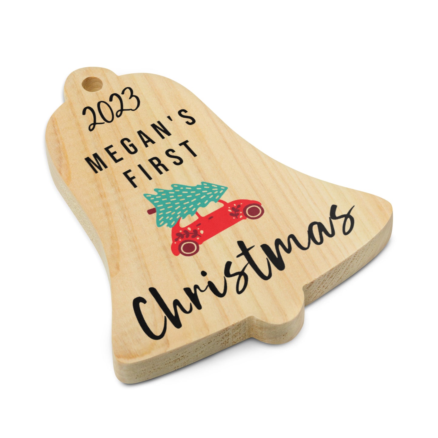 Bell Baby's First Christmas Wooden Ornament